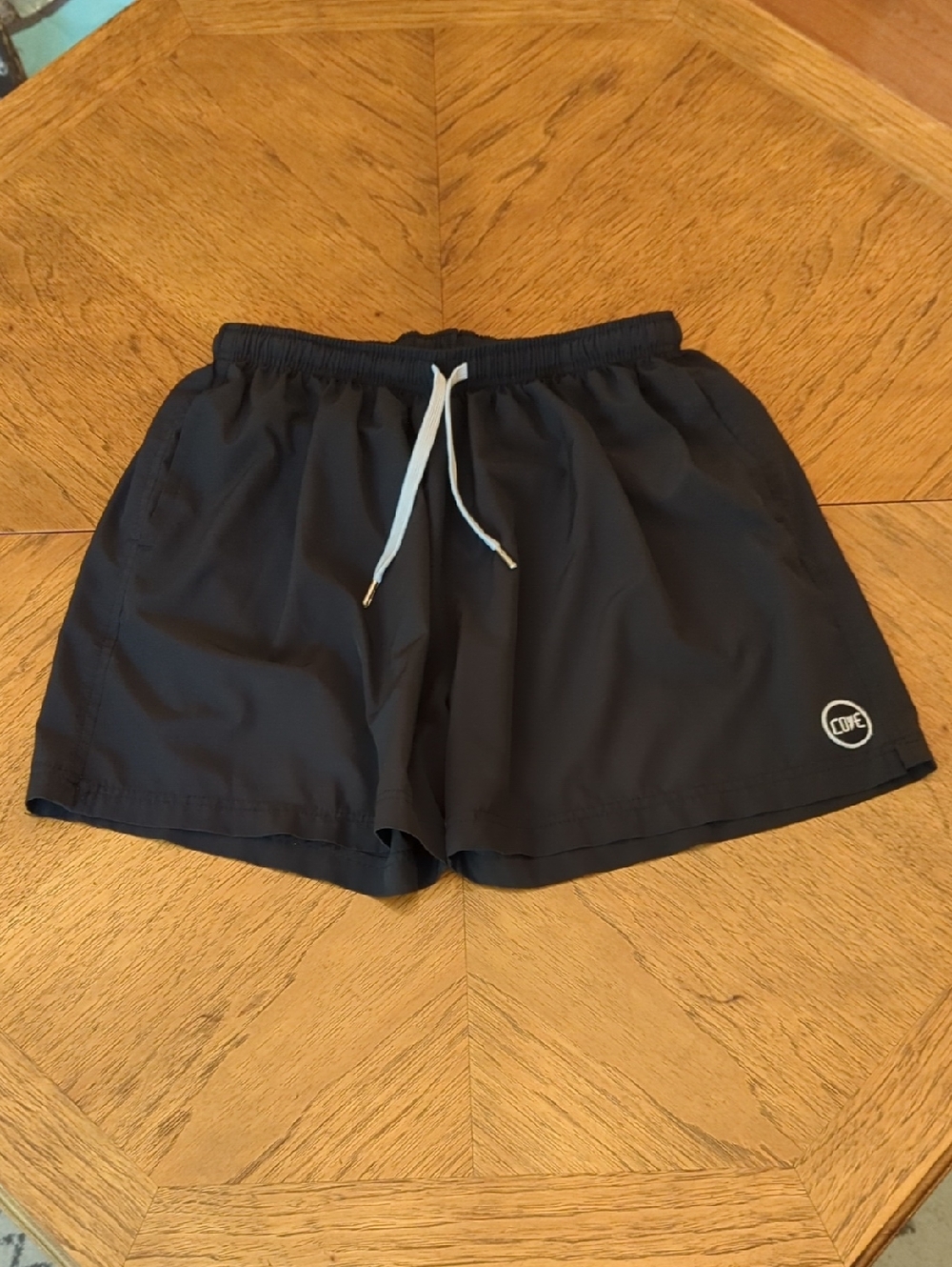 Men's Cove Black Versatile Athletic Swim Shorts Eco-friendly